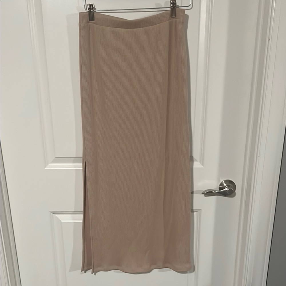 Tan Maxi Skirt